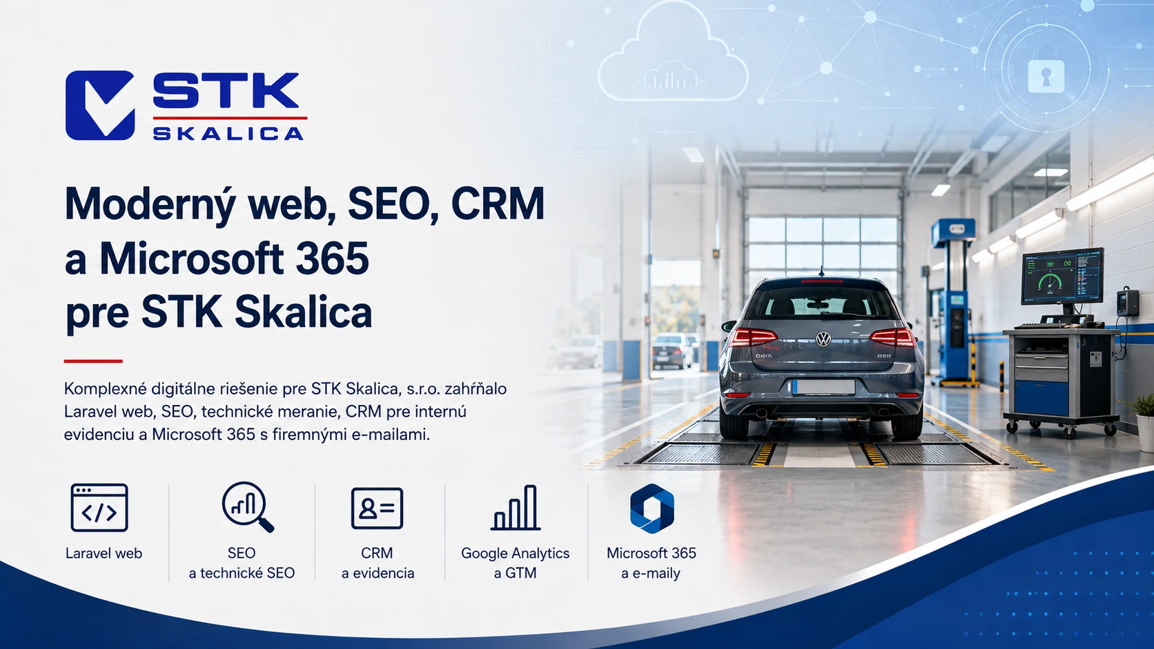 Website, SEO, CRM and Microsoft 365 for STK Skalica