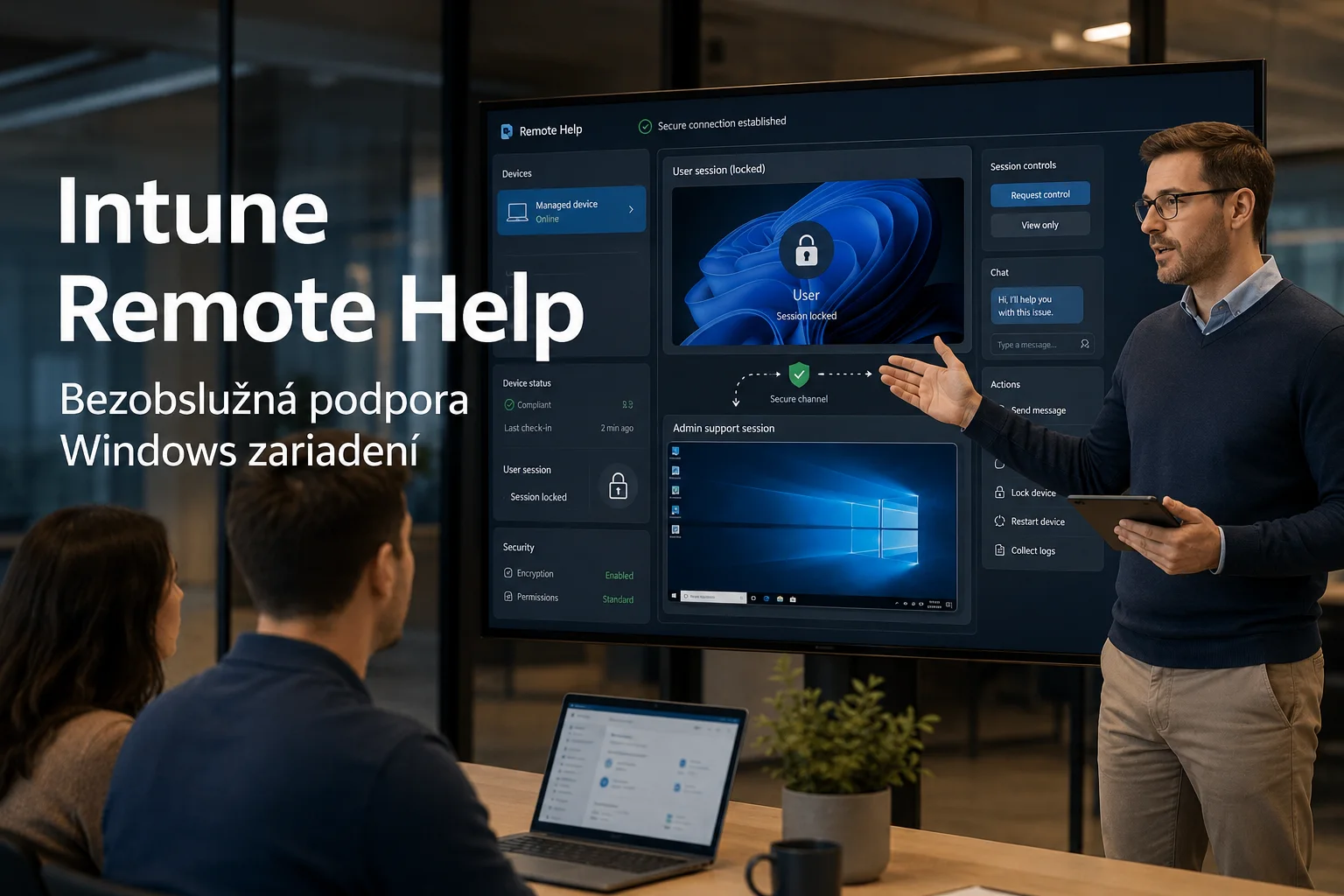 Unattended Windows support through Microsoft Intune Remote Help